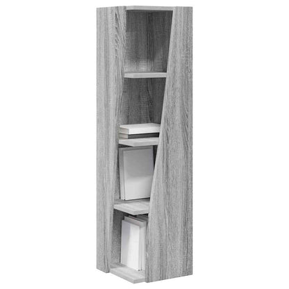 Mobile angolare Grigio Sonoma 27,5x27x102cm Legno multistrato