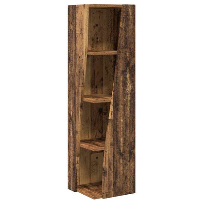 Mobile angolare Legno vecchio 27,5x27x102cm Legno multistrato