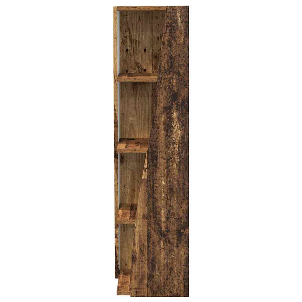 Mobile angolare Legno vecchio 27,5x27x102cm Legno multistrato