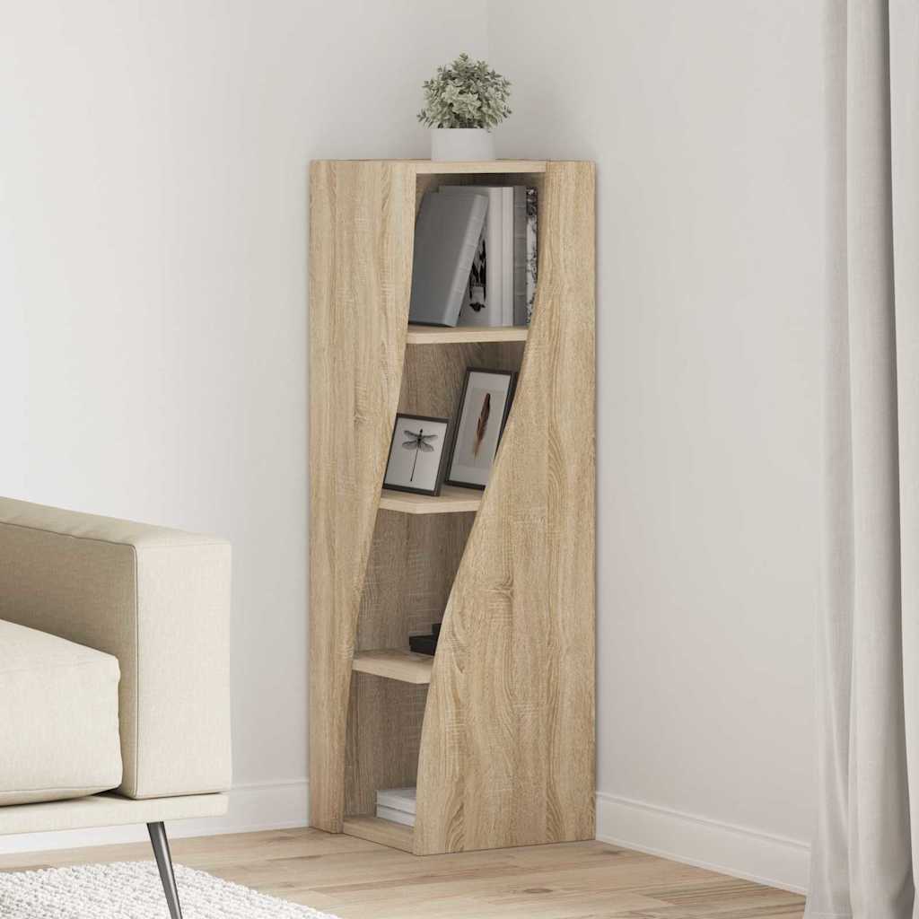 Mobile angolare Rovere Sonoma 32x32x102cm Legno multistrato