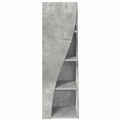 Mobile angolare Grigio cemento 32x32x102cm Legno multistrato