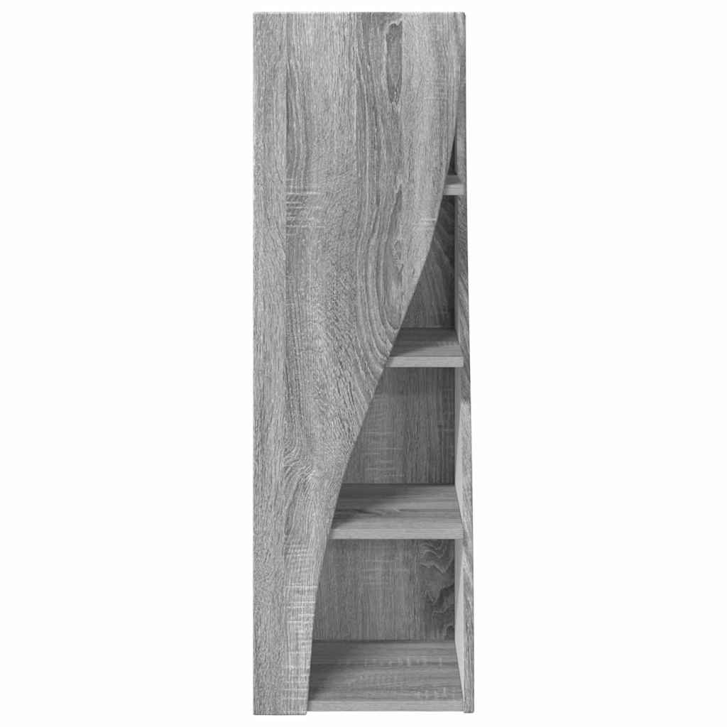 Mobile angolare Grigio Sonoma 32x32x102cm Legno multistrato