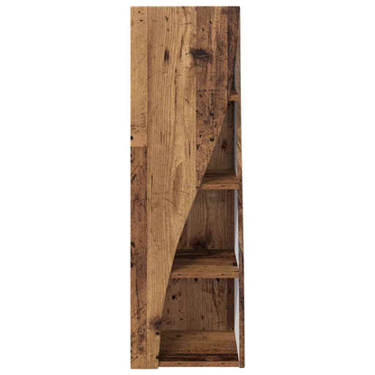 Mobile angolare Legno vecchio 32x32x102cm Legno multistrato