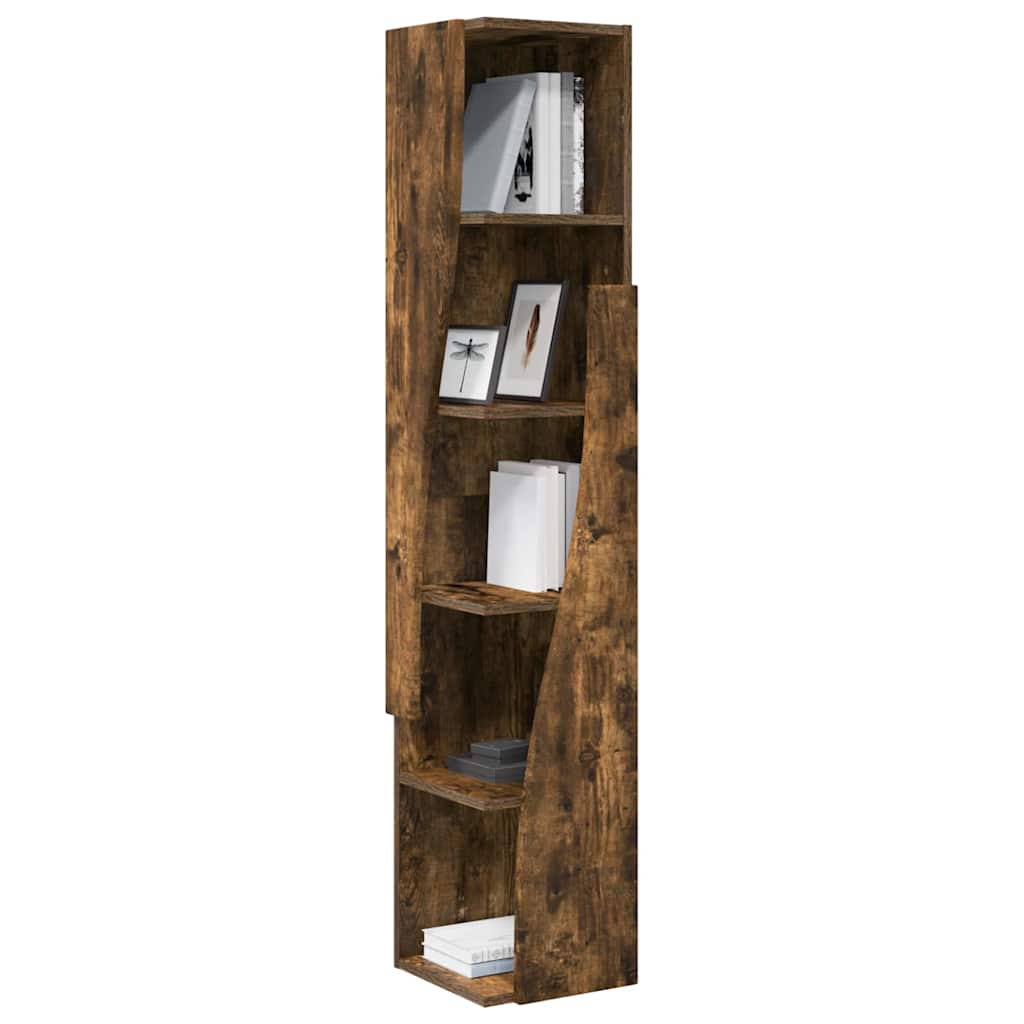 Mobile angolare Rovere fumÃ© 27,5x27x140cm Legno multistrato