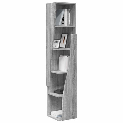 Mobile angolare Grigio Sonoma 27,5x27x140cm Legno multistrato
