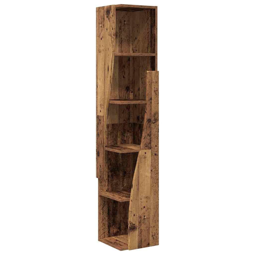 Mobile angolare Legno vecchio 27,5x27x140cm Legno multistrato