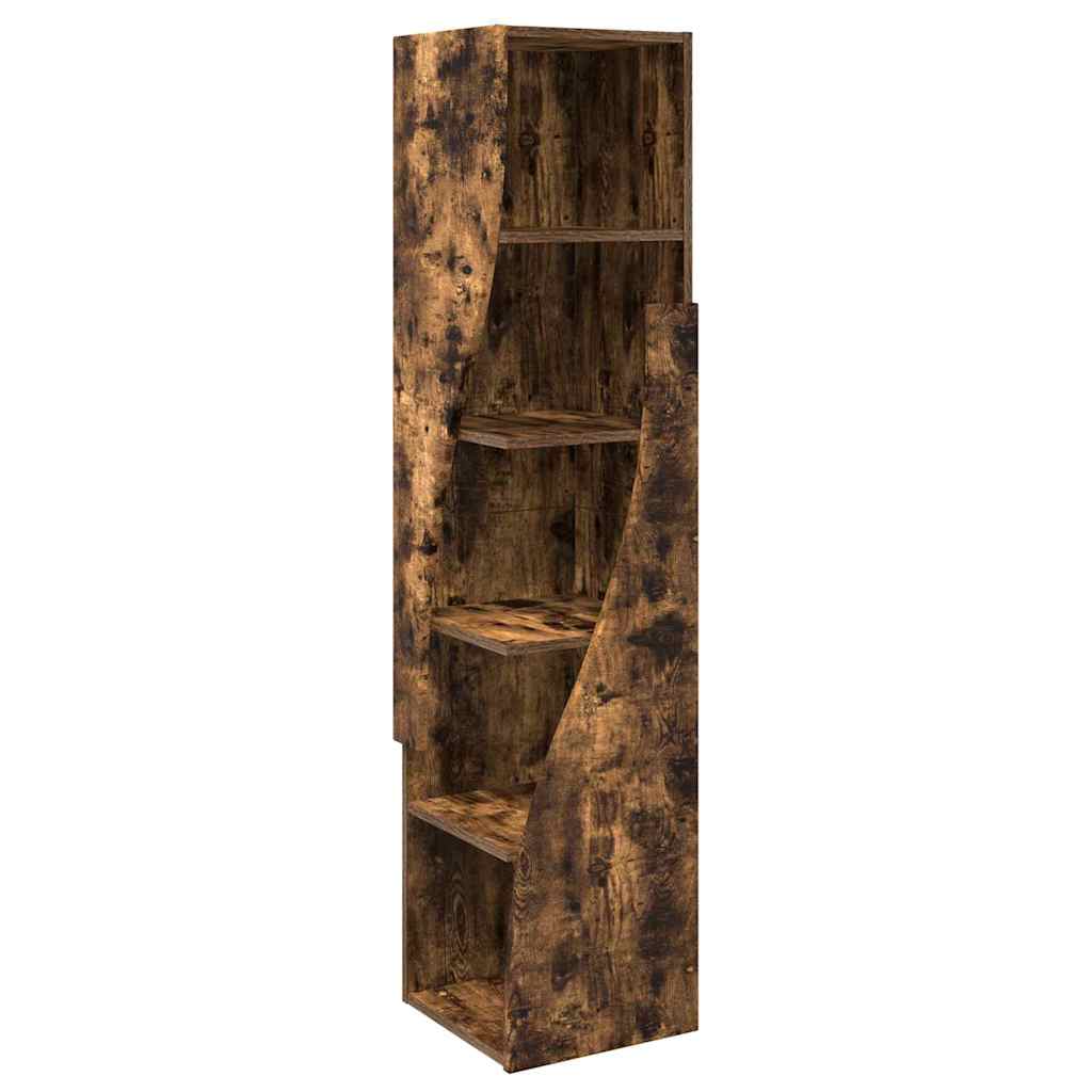 Mobile angolare Rovere fumé 32x32x140cm Legno multistrato