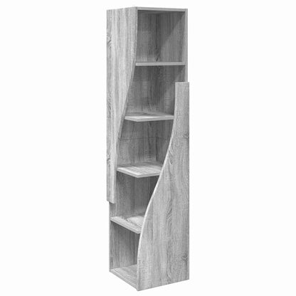 Mobile angolare Grigio Sonoma 32x32x140cm Legno multistrato