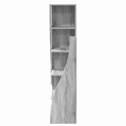 Mobile angolare Grigio Sonoma 32x32x140cm Legno multistrato