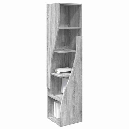Mobile angolare Grigio Sonoma 32x32x140cm Legno multistrato