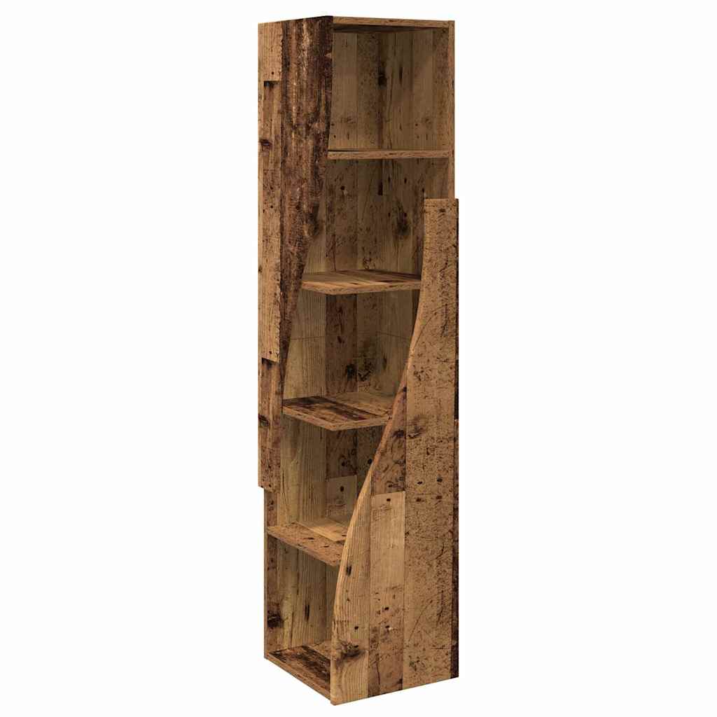 Mobile angolare Legno vecchio 32x32x140cm Legno multistrato