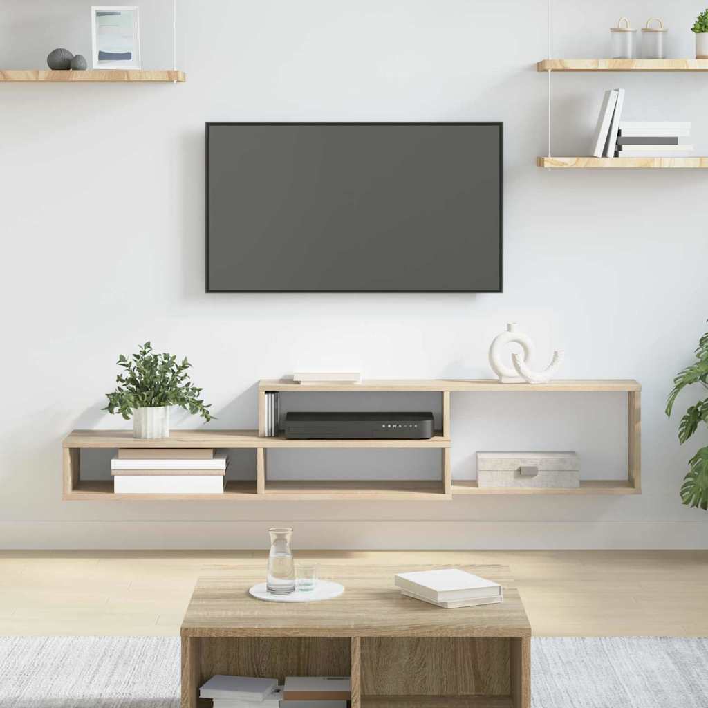 SupportoperTVaparete 150x25x28,5cm Legno multistrato