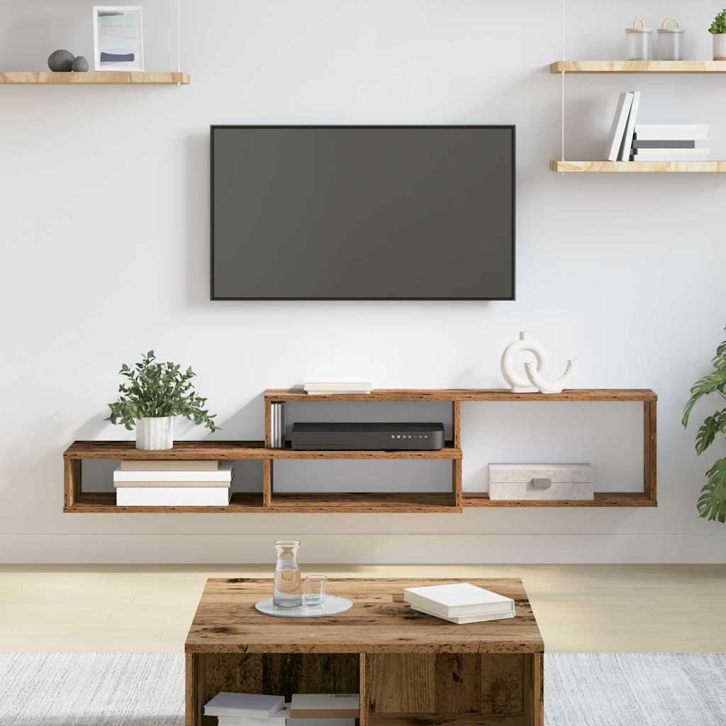 SupportoperTVaparete 150x25x28,5cm Legno multistrato