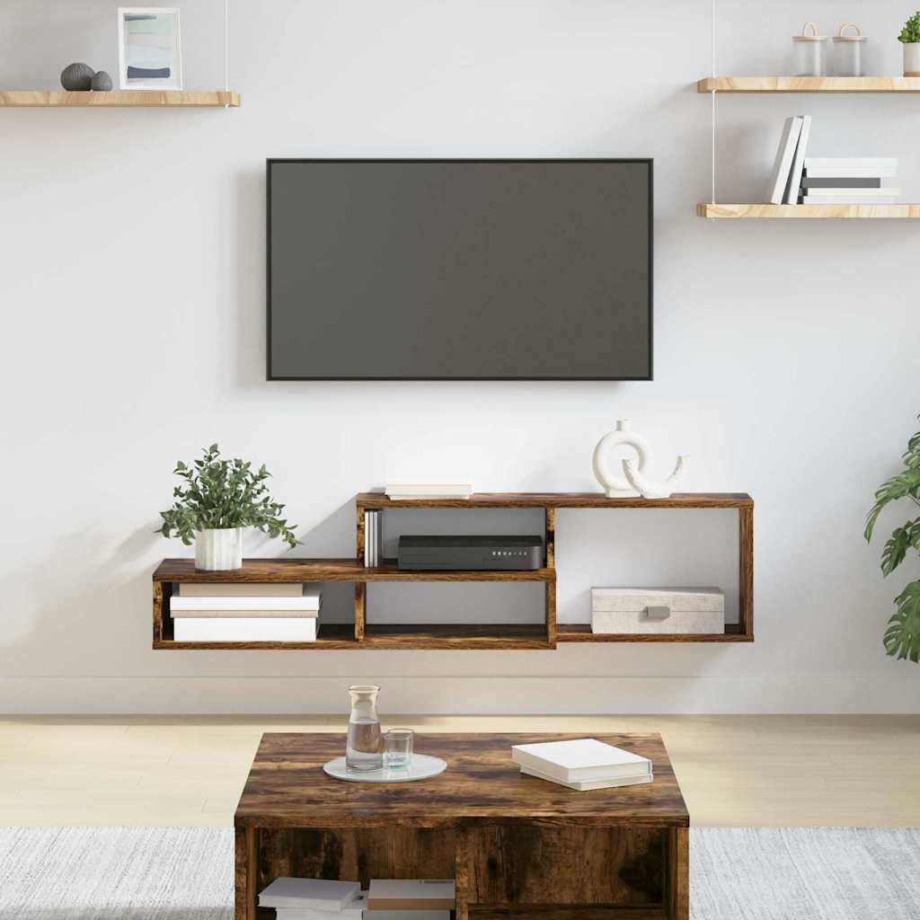 SupportoperTVaparete 120x25x28,5cm Legno multistrato
