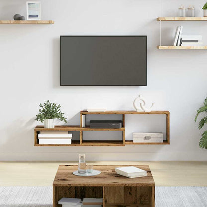 SupportoperTVaparete 120x25x28,5cm Legno multistrato