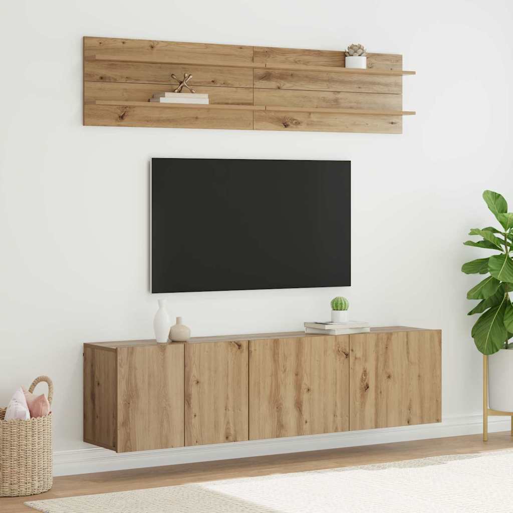 UnitÃ  TV 6 pcs rovere artigianale Legno multistrato