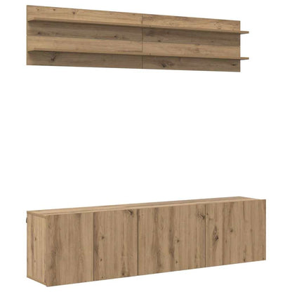 UnitÃ  TV 6 pcs rovere artigianale Legno multistrato