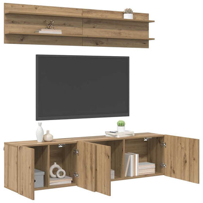 UnitÃ  TV 6 pcs rovere artigianale Legno multistrato