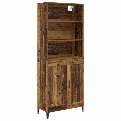 Credenza 2 pcs Legno vecchio Legno multistrato