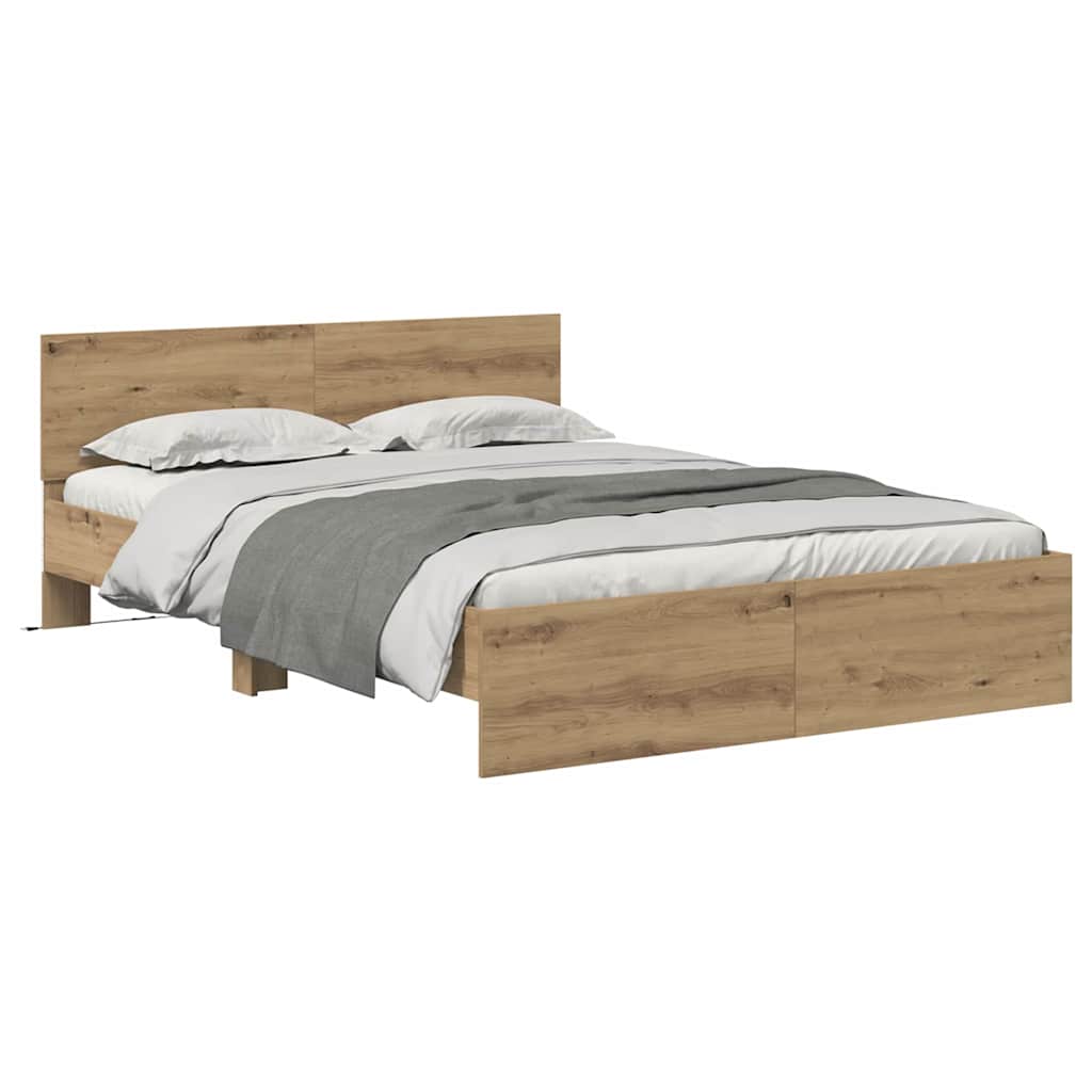 Struttura del letto Rovere artigianale 150 x 200 cm