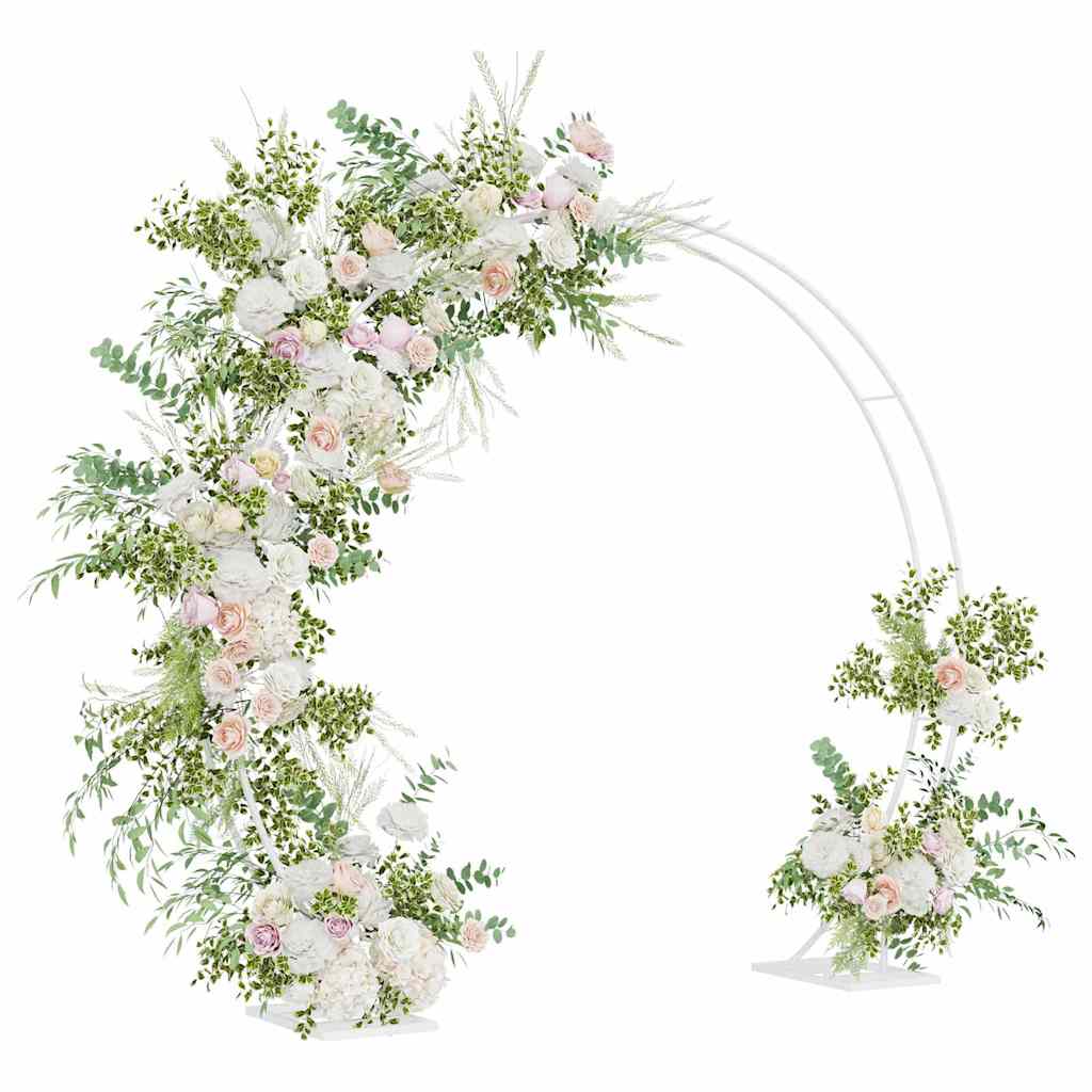 Arco Nuziale Bianco 220 x 45 x 200 cm Acciaio