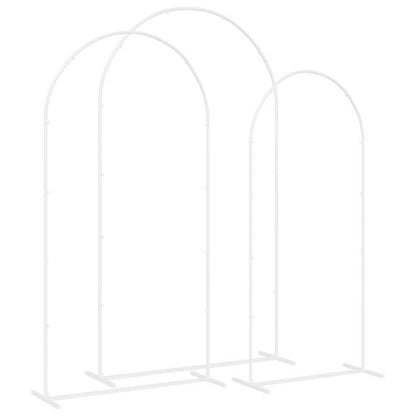 Arco Nuziale 3 pcs Bianco Acciaio
