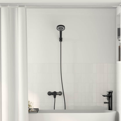 Set di doccia con soffione Nero G 1 / 2 pollici