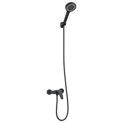 Set di doccia con soffione Nero G 1 / 2 pollici