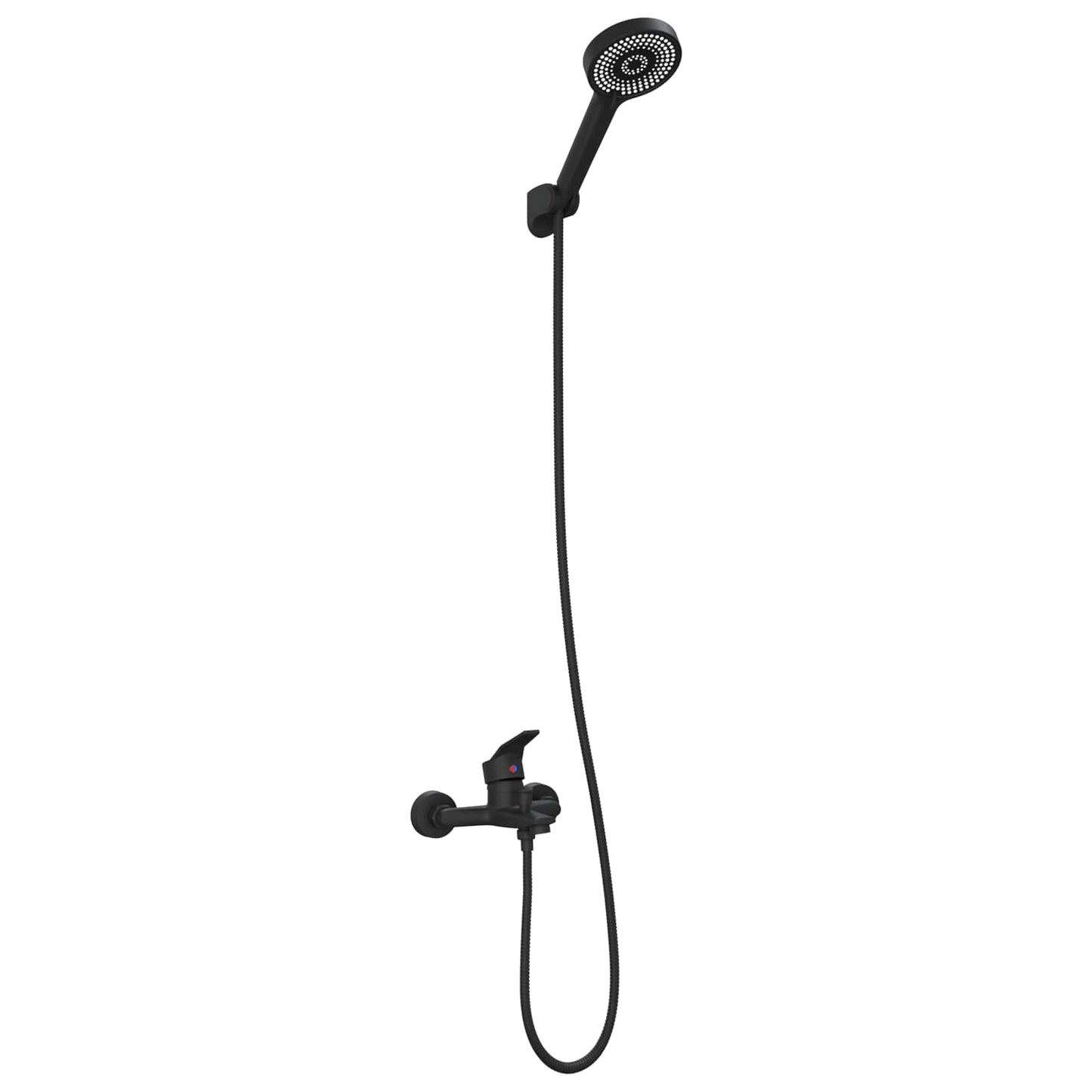 Set di doccia con soffione Nero G 1 / 2 pollici