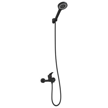 Set di doccia con soffione Nero G 1 / 2 pollici