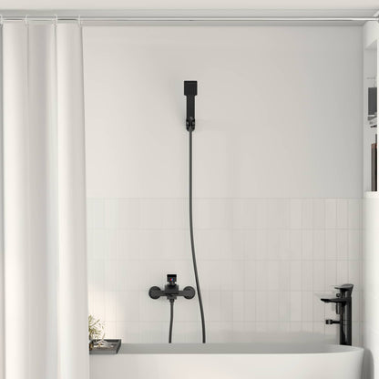 Set di doccia con soffione Nero G 1 / 2 pollici
