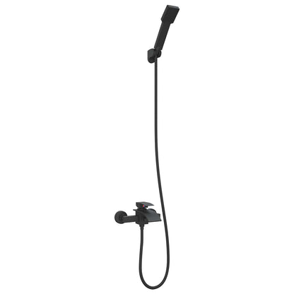 Set di doccia con soffione Nero G 1 / 2 pollici