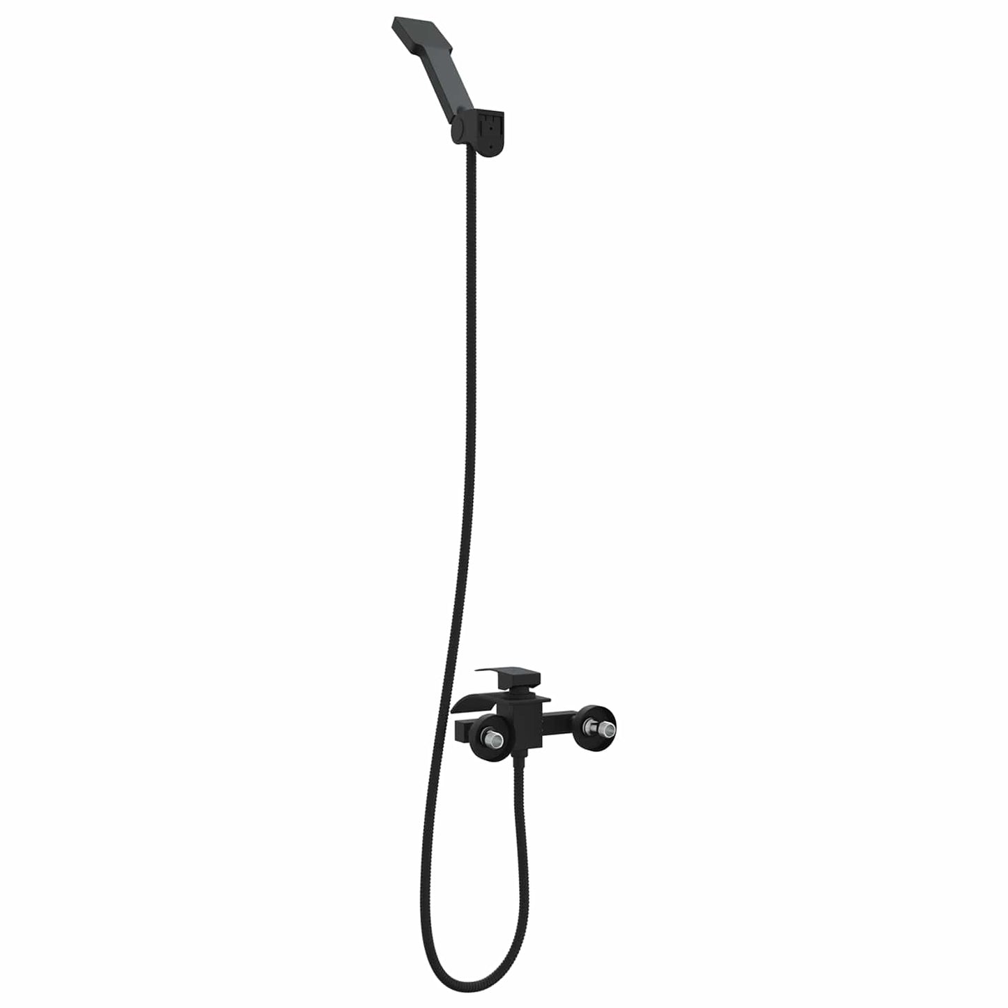 Set di doccia con soffione Nero G 1 / 2 pollici