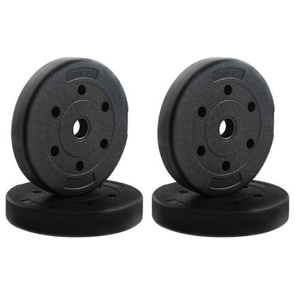 Set di Manubri 2-in-1 30kg Nero e Rosso