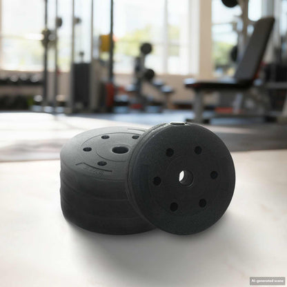 Set di Manubri 4-in-1 30kg Nero e Rosso