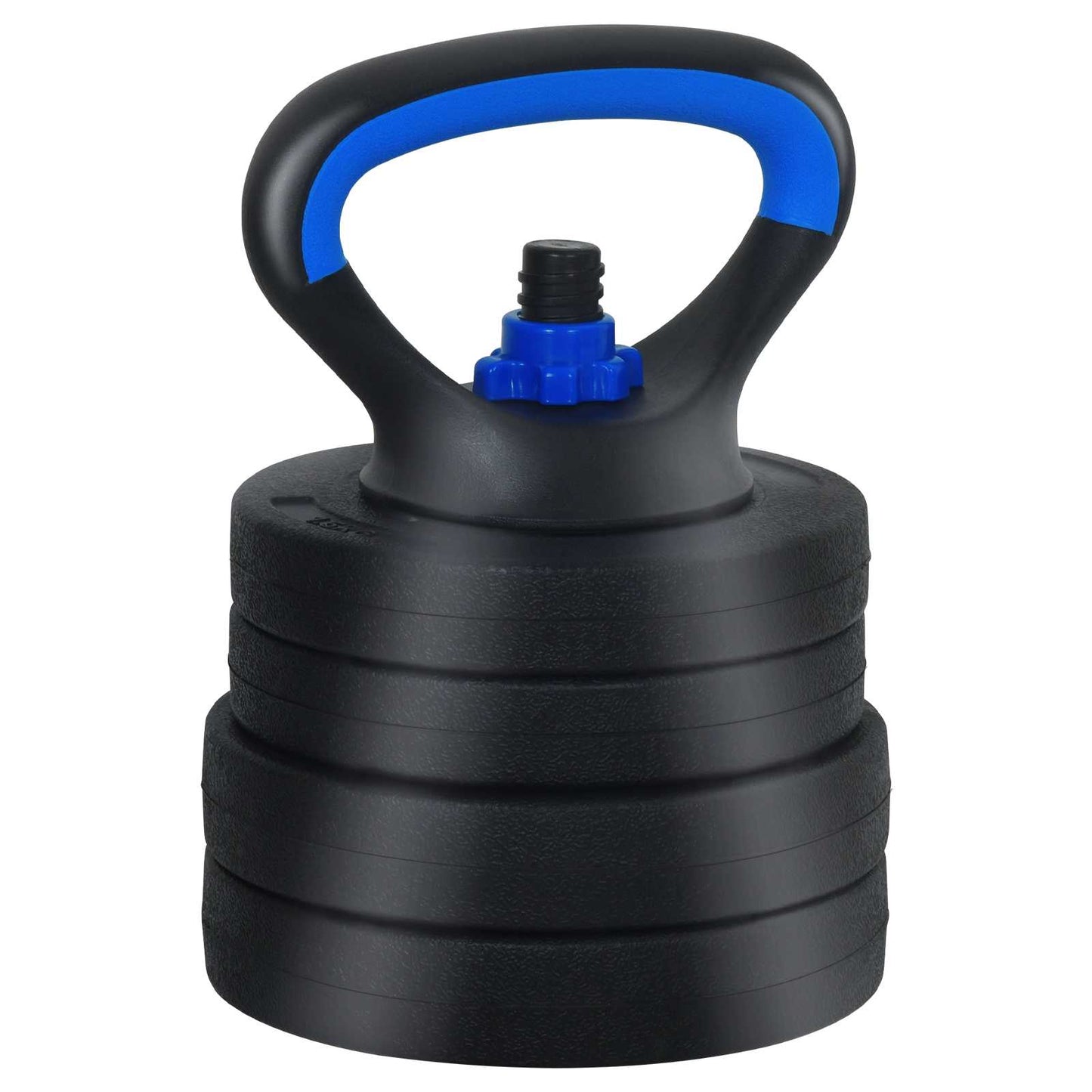 Set di Manubri 4-in-1 30kg Nero e Blu Cemento e sabbia di ferro
