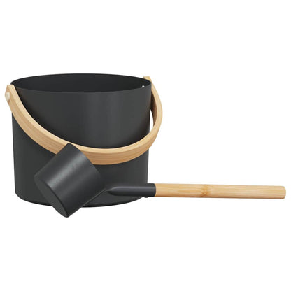 Set di Accessori per Sauna 2 pcs Nero