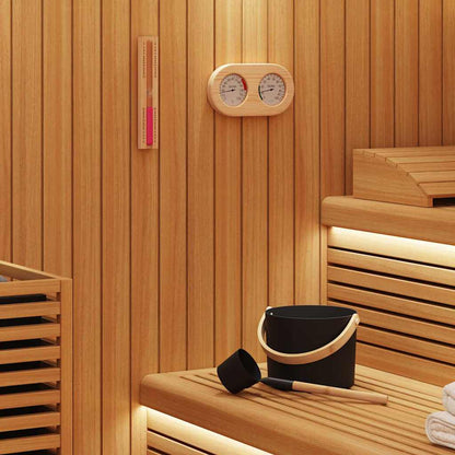 Set di Accessori per Sauna 4 pcs Nero