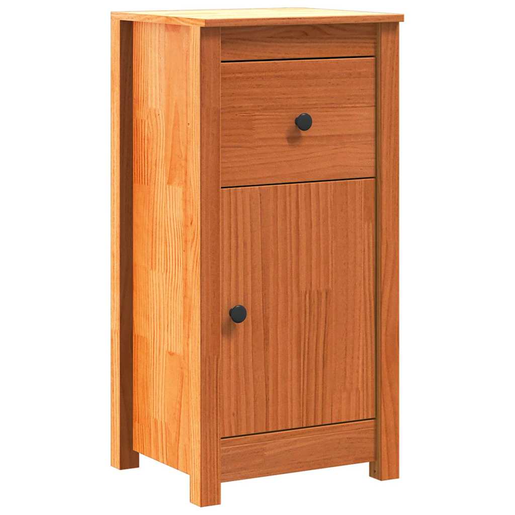 Credenza Marrone cerato 39 x 34,5 x 80 cm Pino massello