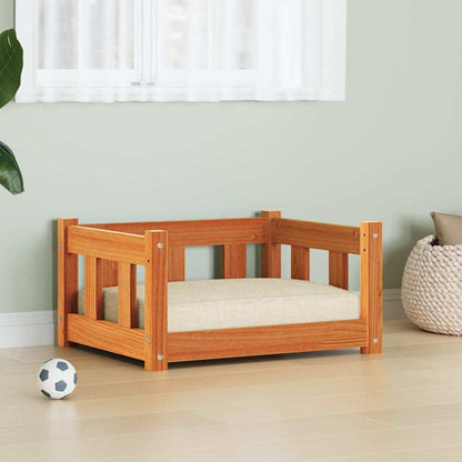 Letto per Cani Marrone cerato 55 x 45 x 28 cm Pino massello