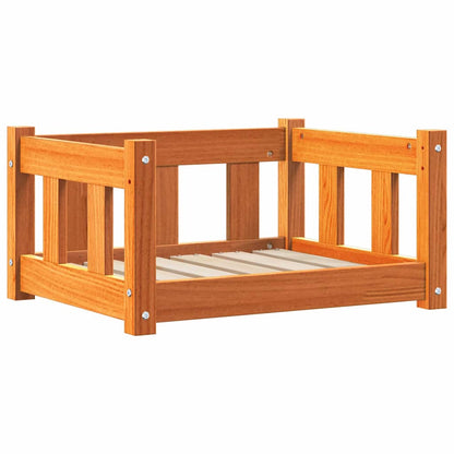 Letto per Cani Marrone cerato 55 x 45 x 28 cm Pino massello