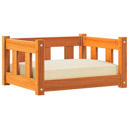 Letto per Cani Marrone cerato 55 x 45 x 28 cm Pino massello