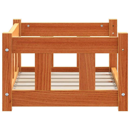 Letto per Cani Marrone cerato 55 x 45 x 28 cm Pino massello