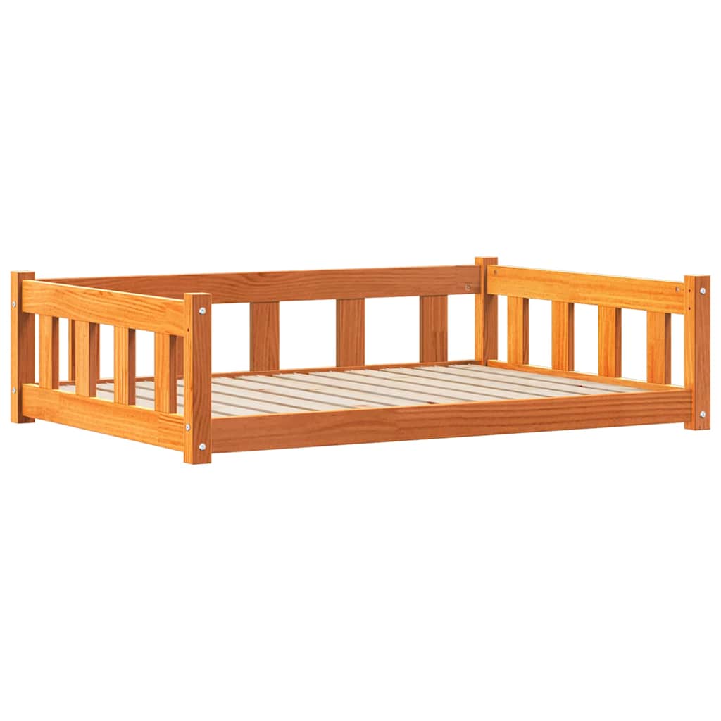 Letto per Cani Marrone cerato 100 x 70 x 28 cm Pino massello