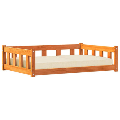Letto per Cani Marrone cerato 100 x 70 x 28 cm Pino massello