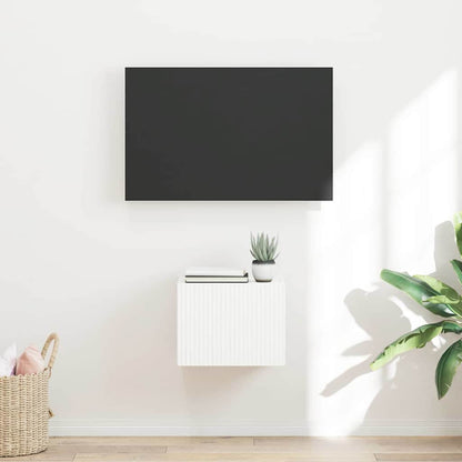 Mobile TV da parete Bianco 60 x 31 x 29.5 cm Legno multistrato