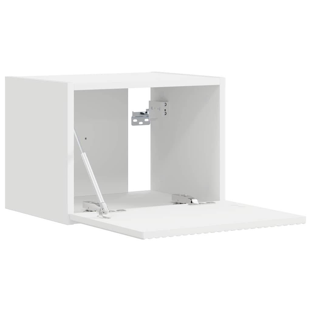 Mobile TV da parete Bianco 60 x 31 x 29.5 cm Legno multistrato