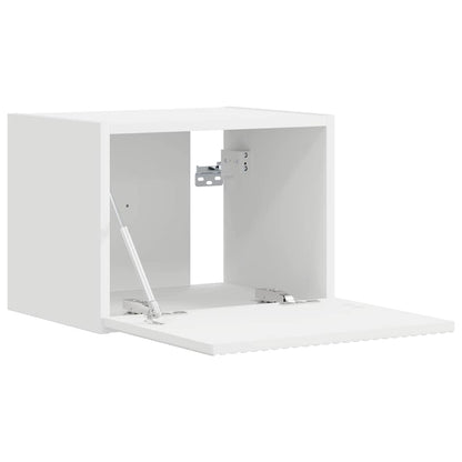 Mobile TV da parete Bianco 60 x 31 x 29.5 cm Legno multistrato