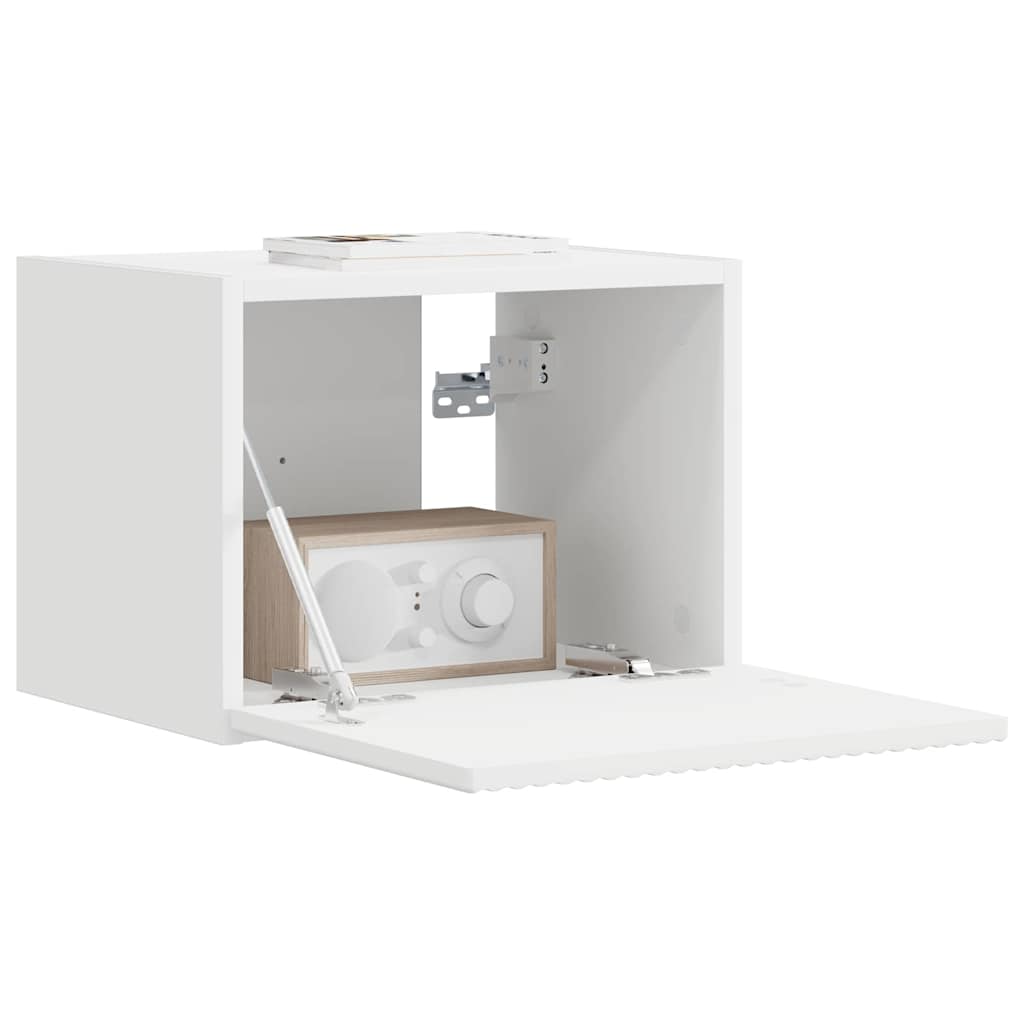 Mobile TV da parete Bianco 60 x 31 x 29.5 cm Legno multistrato
