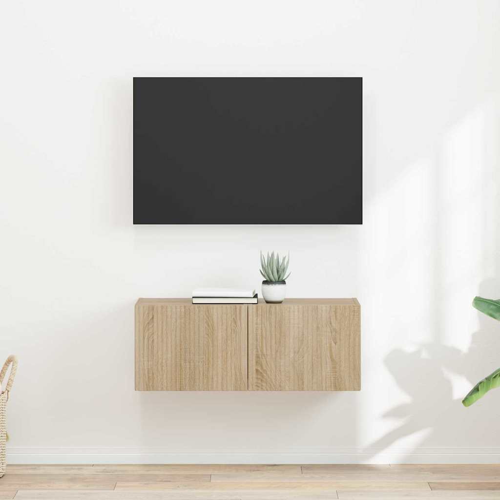 Mobile TV da parete 2 pcs Sonoma 60 x 31 x 29.5 cm
